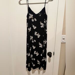 Floral Black Dress